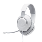 JBL Quantum 100 - White - Wired over-ear gaming headset with flip-up mic - Hero